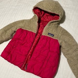 3T Patagonia, girls reversible puffer jacket
